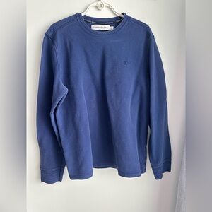Calvin Klein Jeans Waffle Knit Blue Top